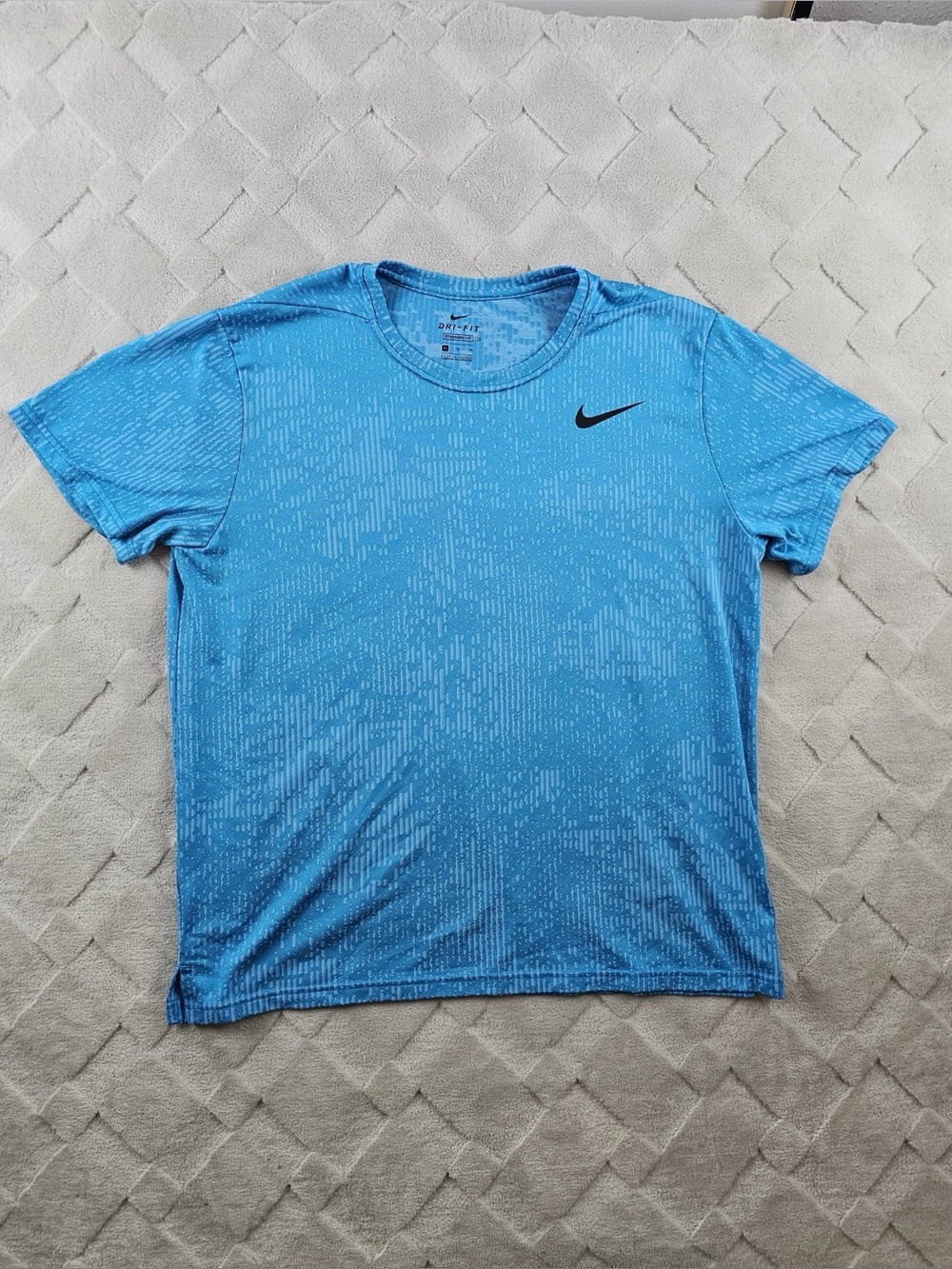 Nike Dri-FIT Superset Training T-Shirt Mens Extra Large Blue Gym Yoga Running